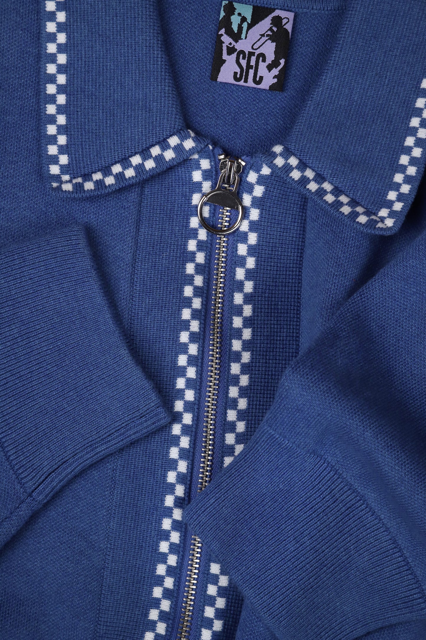 Blue temple knit