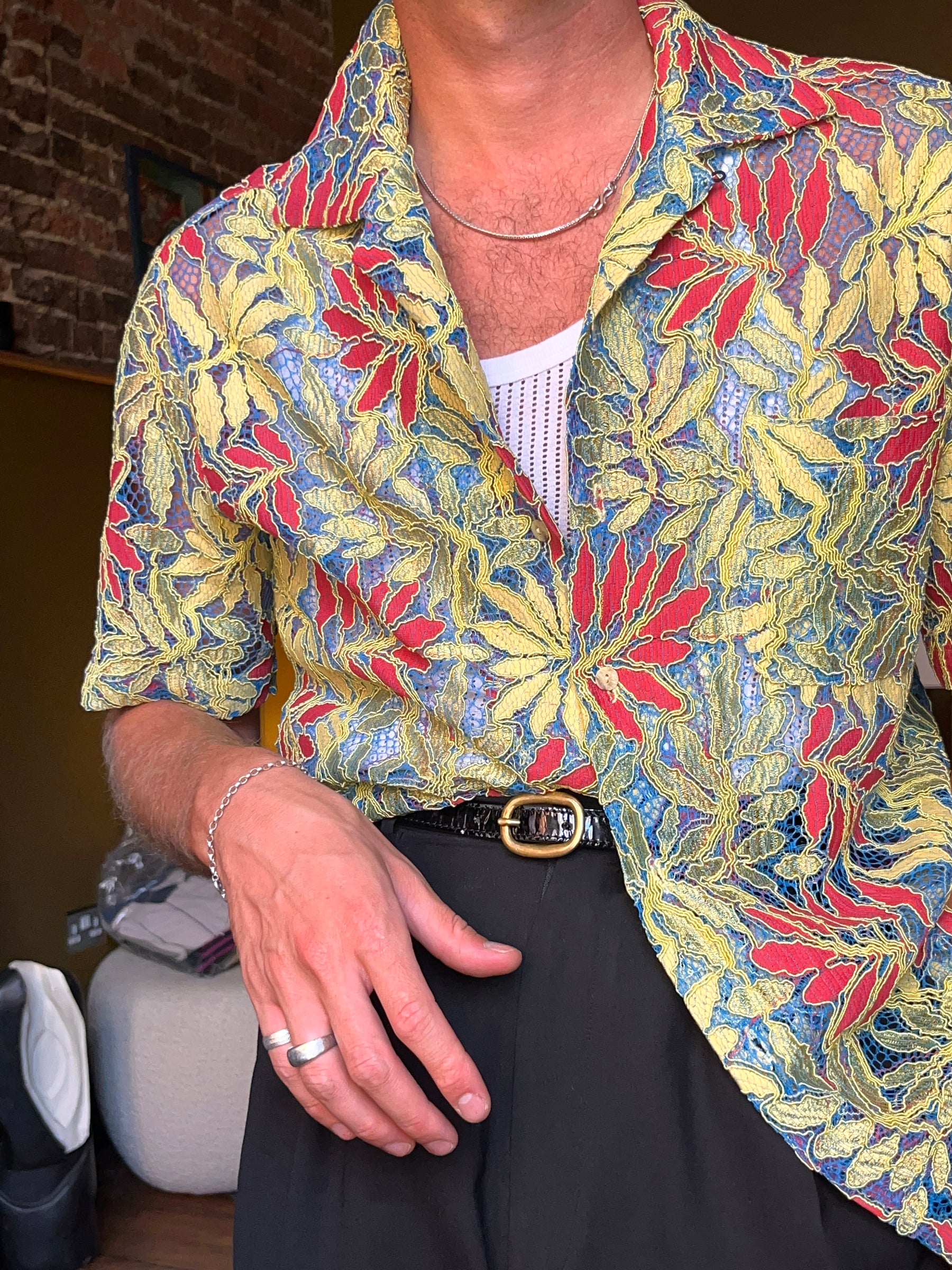Leaf lace shirt – Scott Fraser Collection