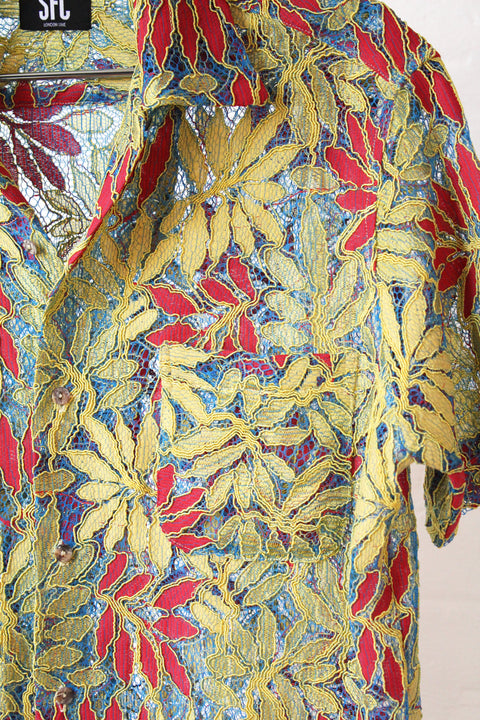 Leaf lace shirt
