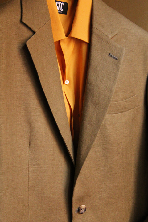 Ochre Cuban collar shirt