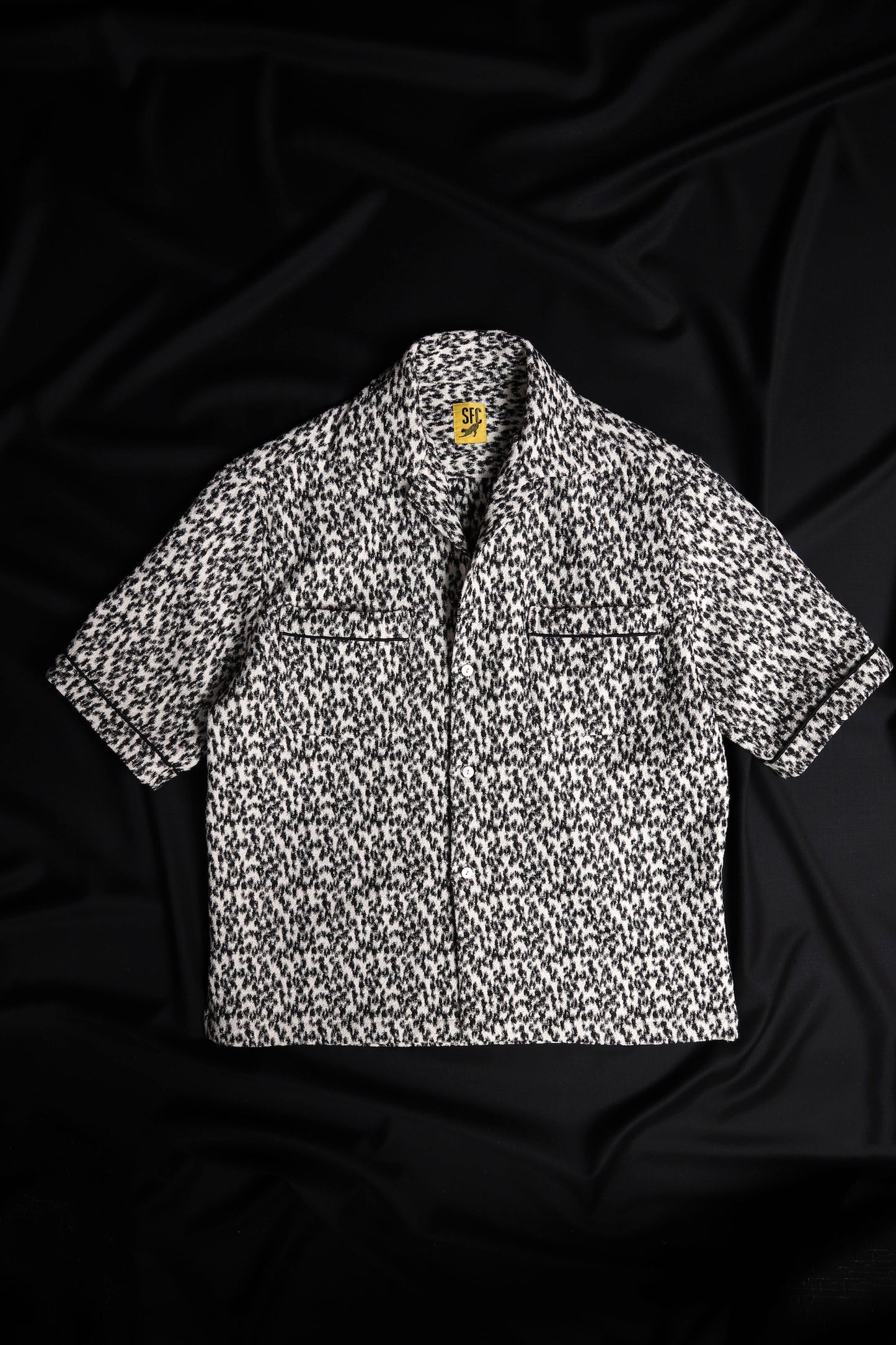 Woven leopard shirt