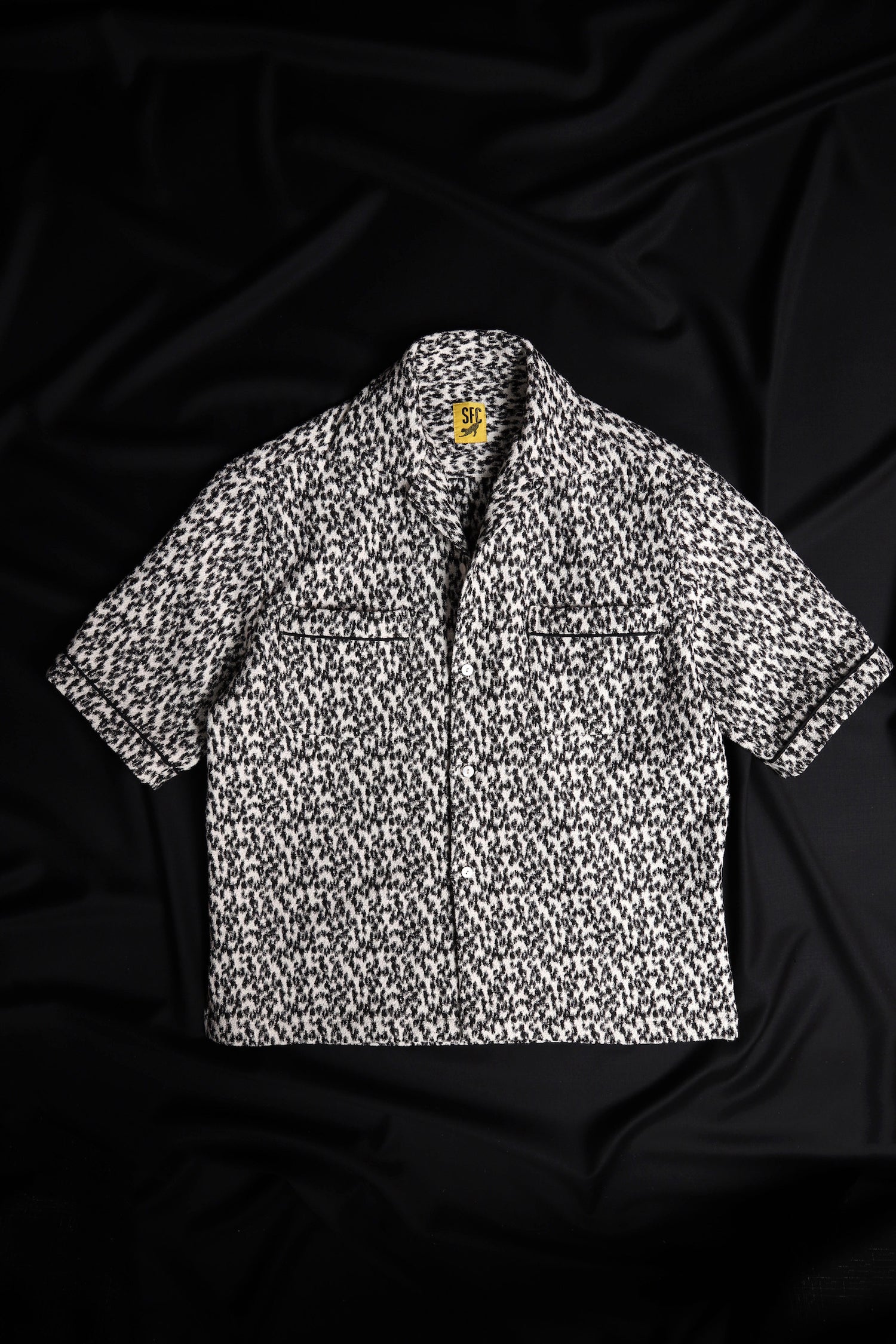 Woven leopard shirt