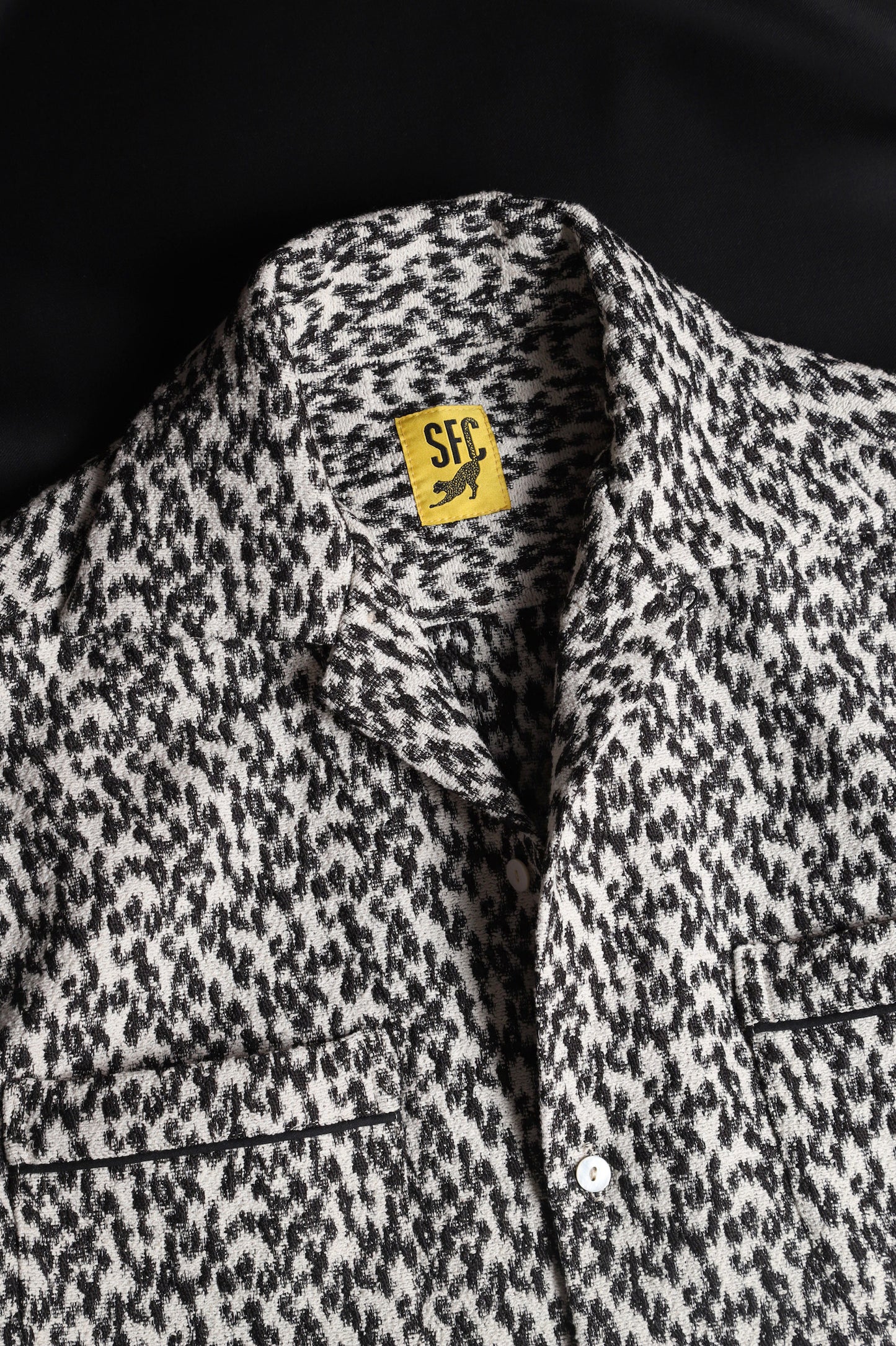 Woven leopard shirt