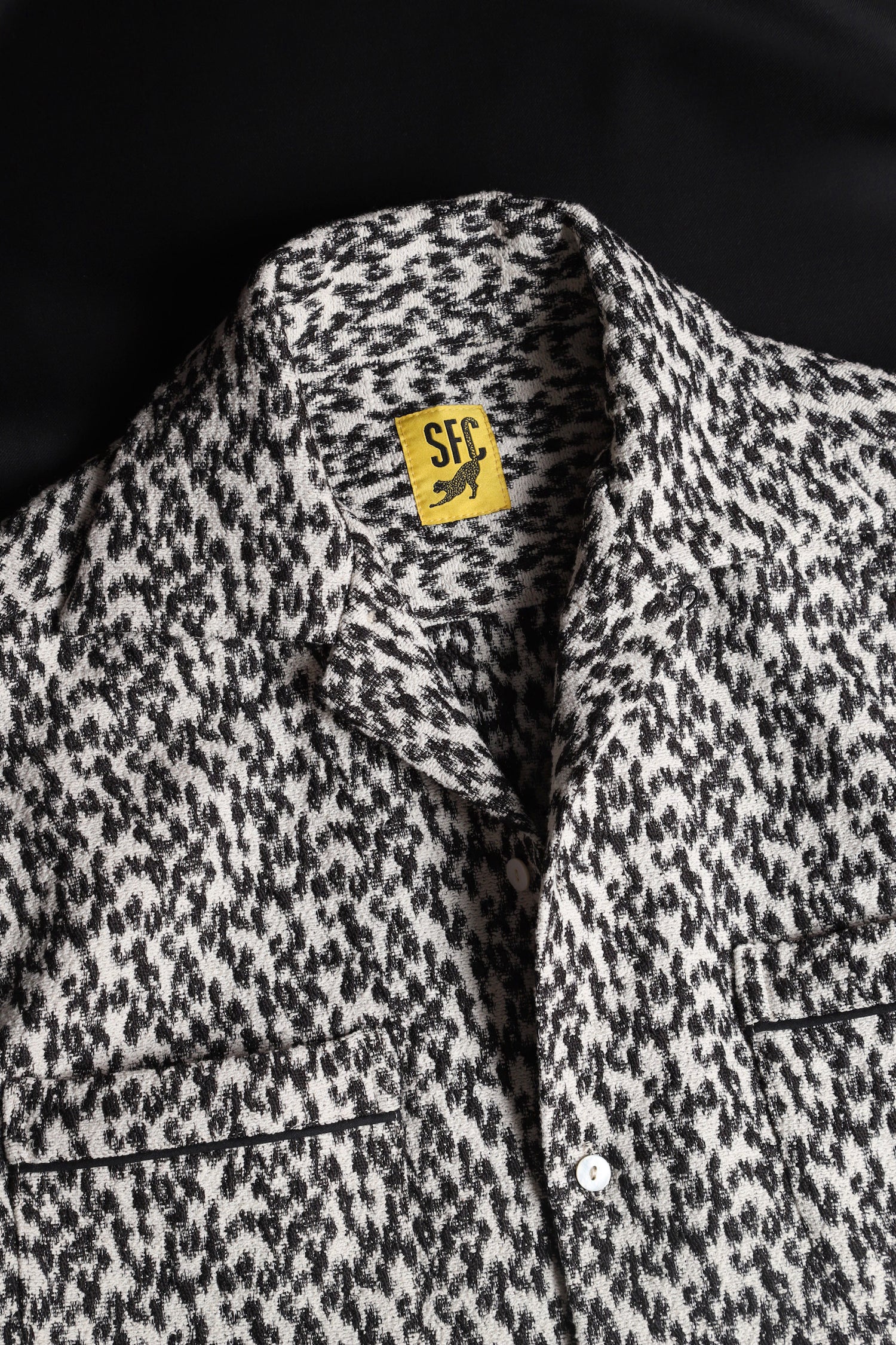 Woven leopard shirt