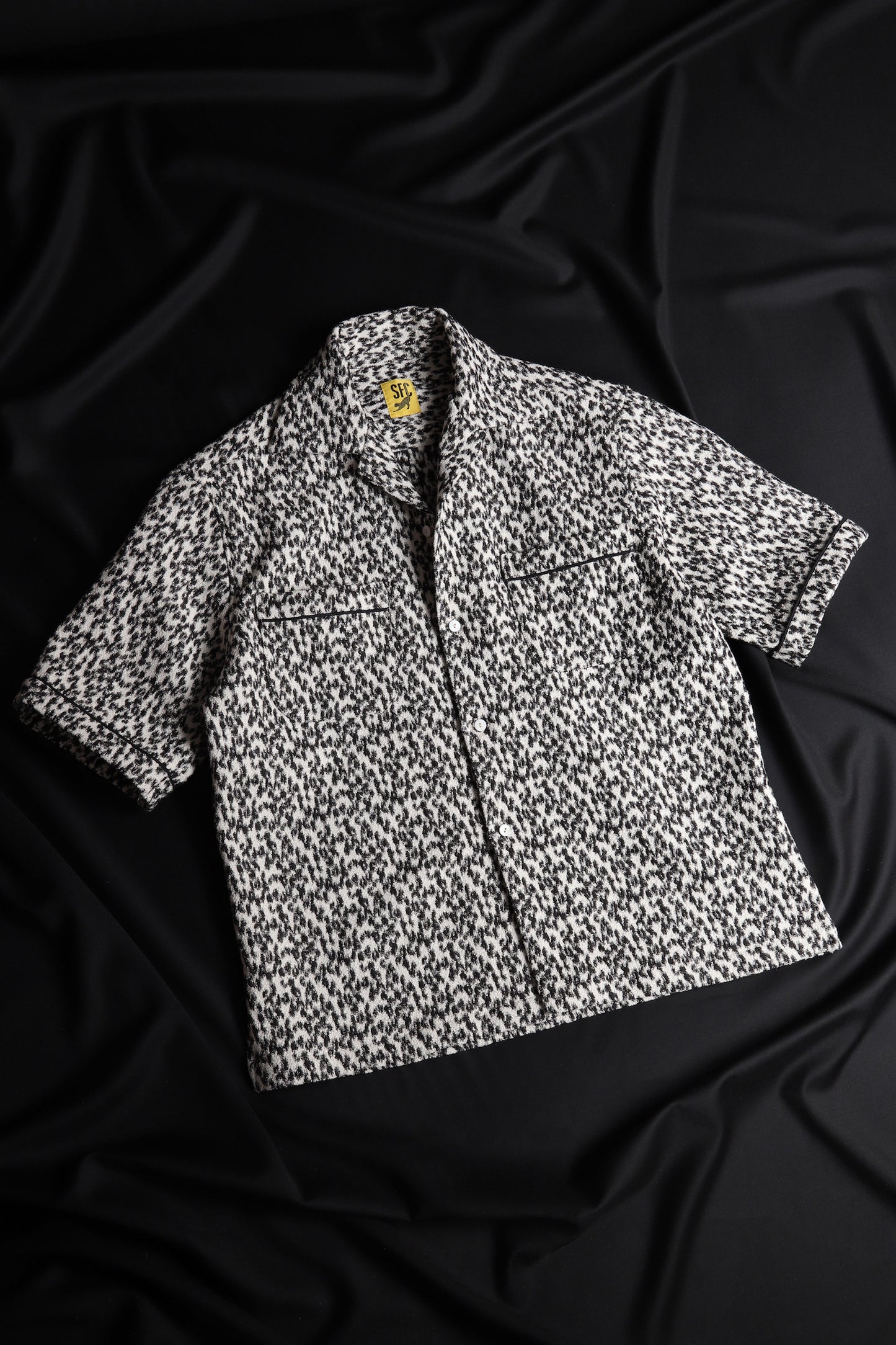 Woven leopard shirt