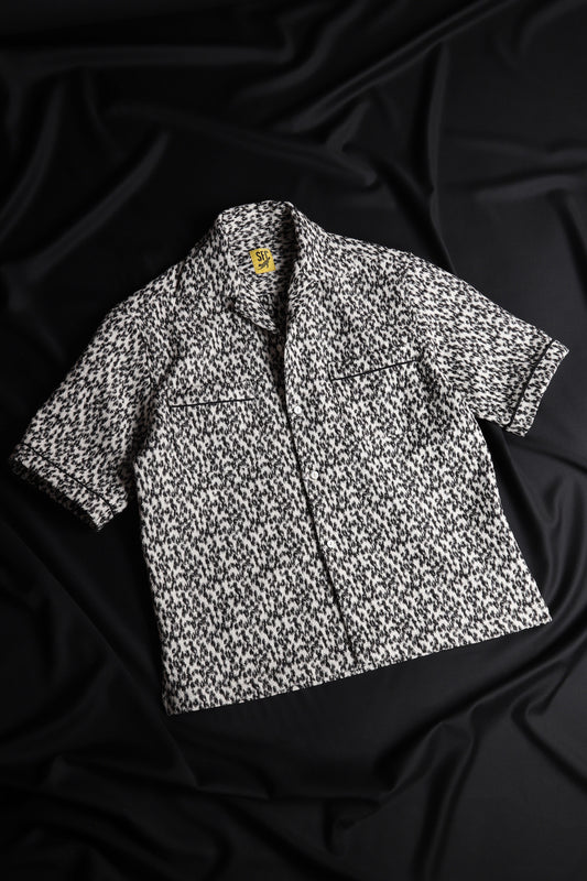 Woven leopard shirt