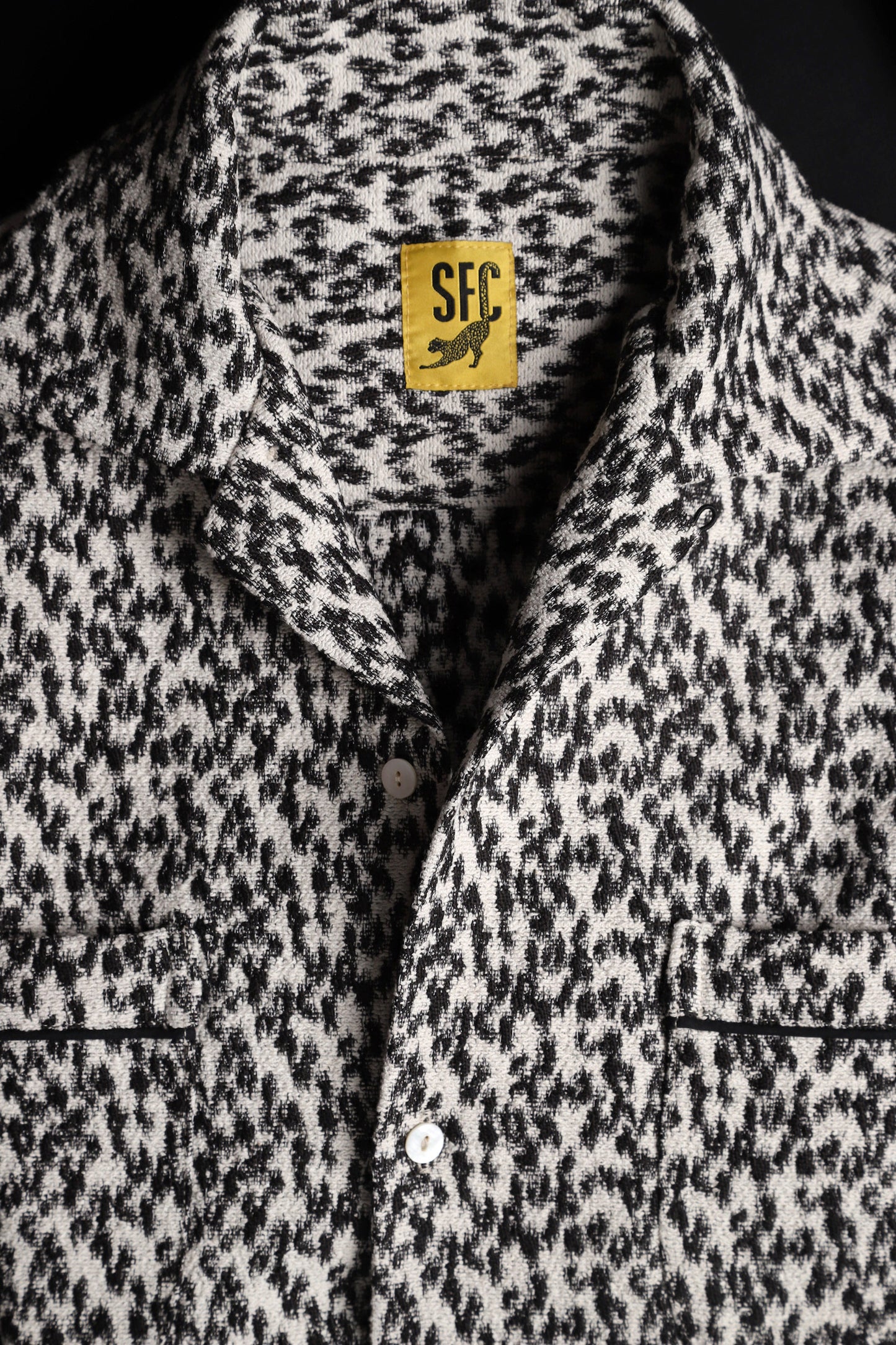 Woven leopard shirt