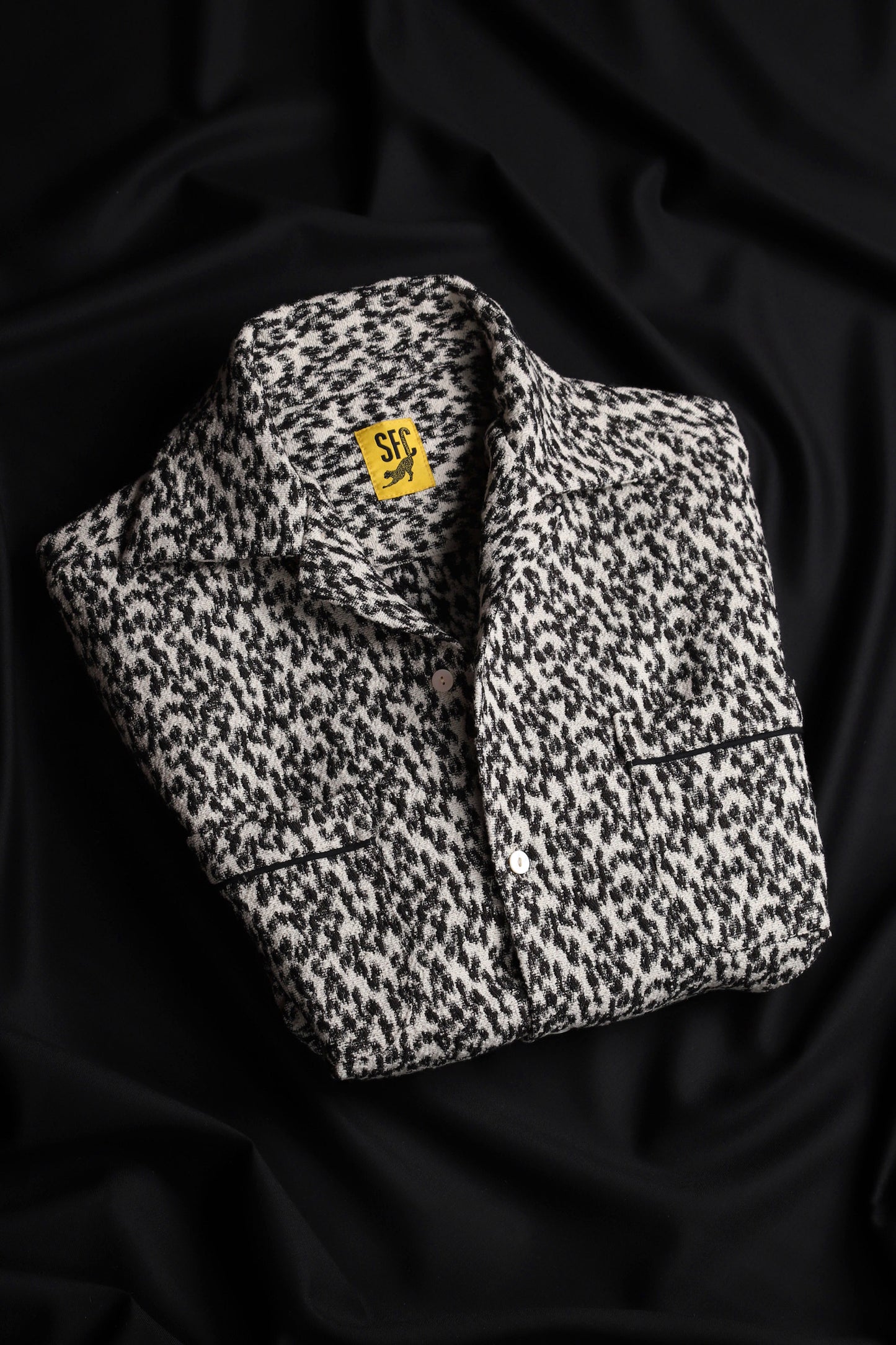 Woven leopard shirt