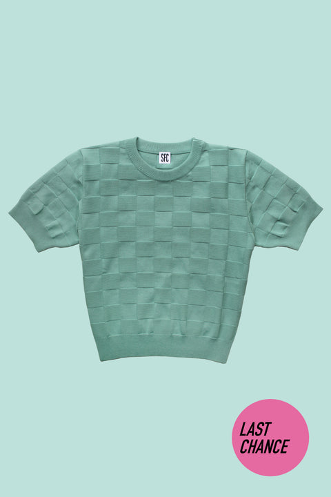 Jade Checker Chet knit T (LAST STOCK)