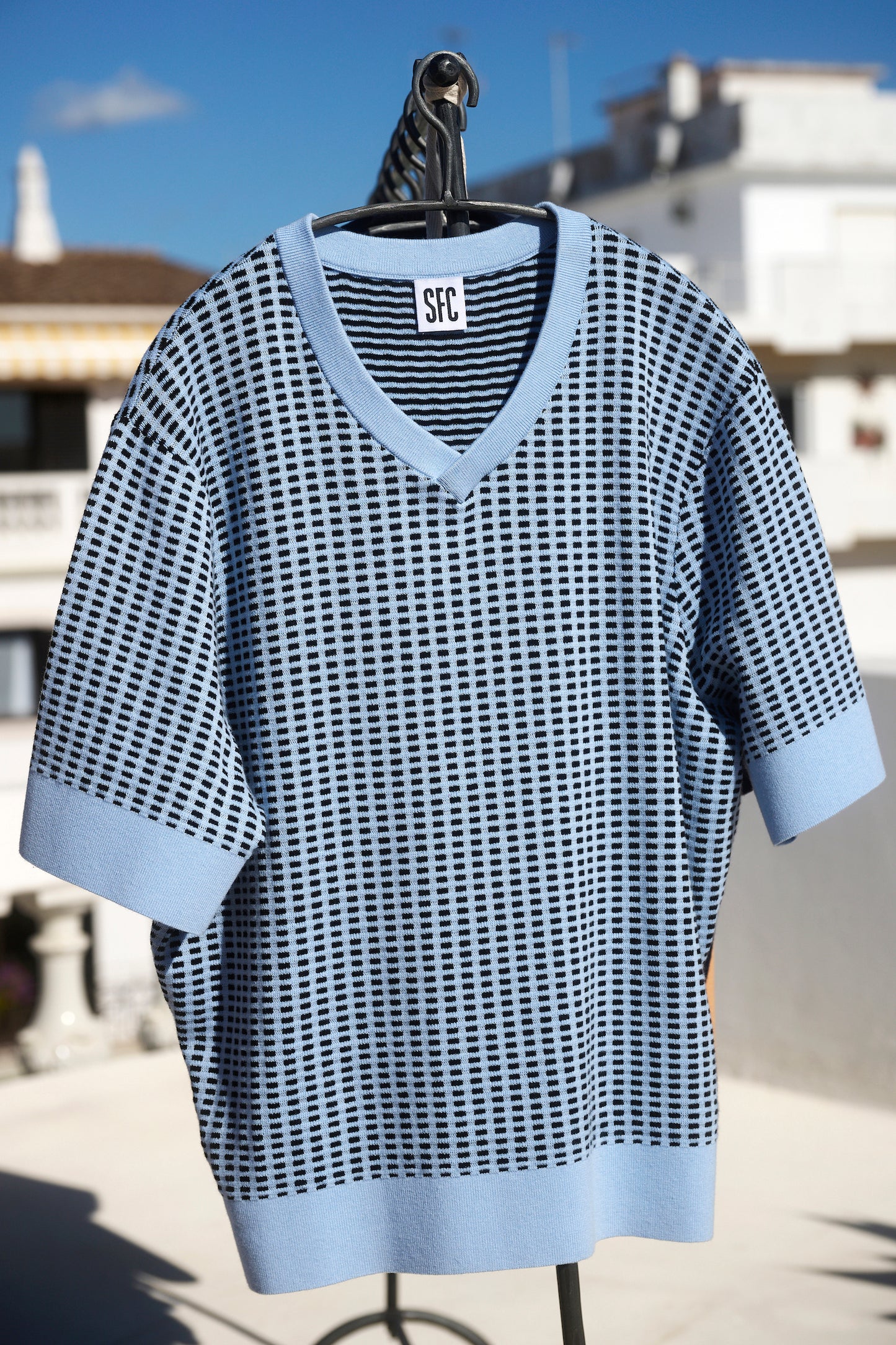 Quadra knit top