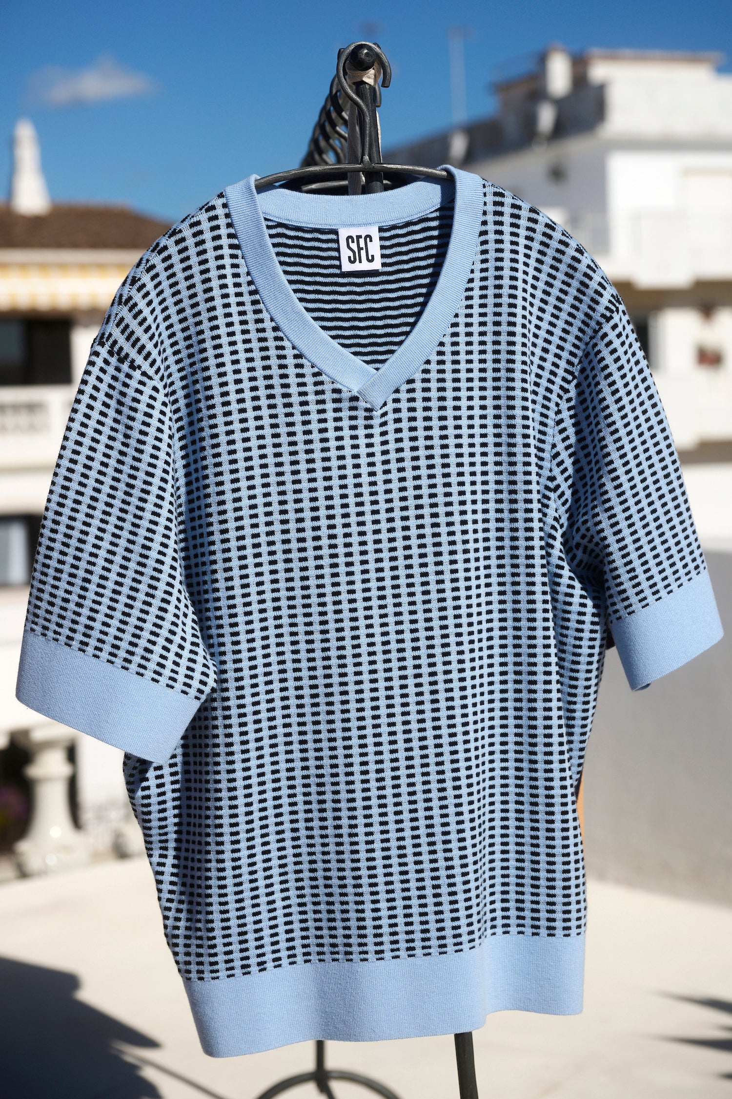 Quadra knit top