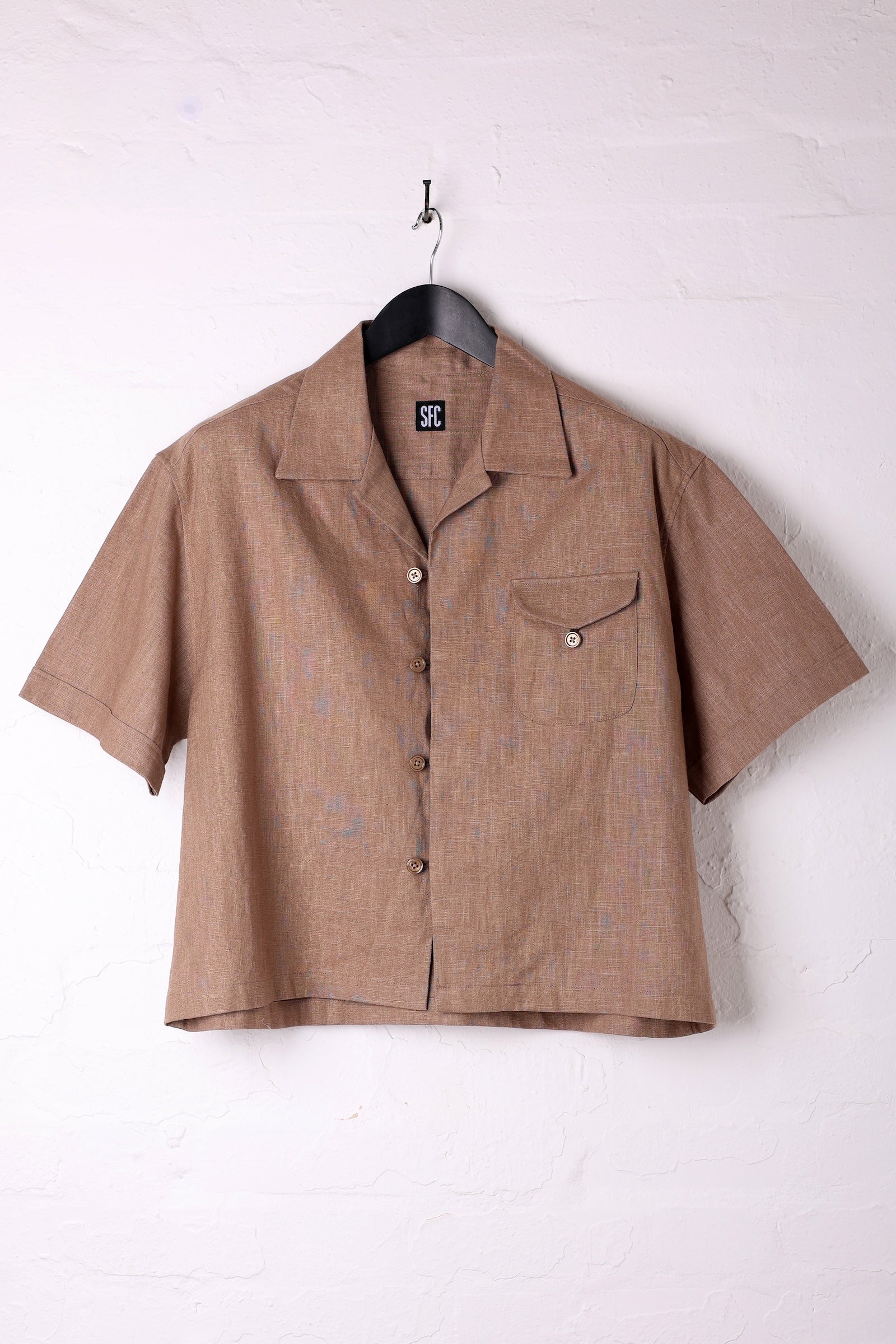 Loop Pocket Shirt Brown - M / L