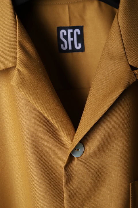 Mustard big pocket shirt overshirt