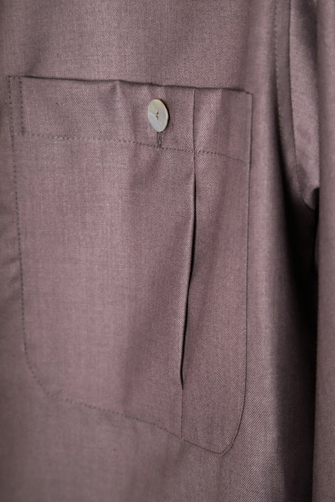 Muted lavender big pocket shirt overshirt