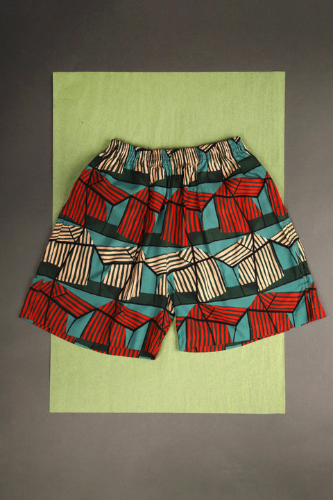 Green drapey Lamma hut shorts