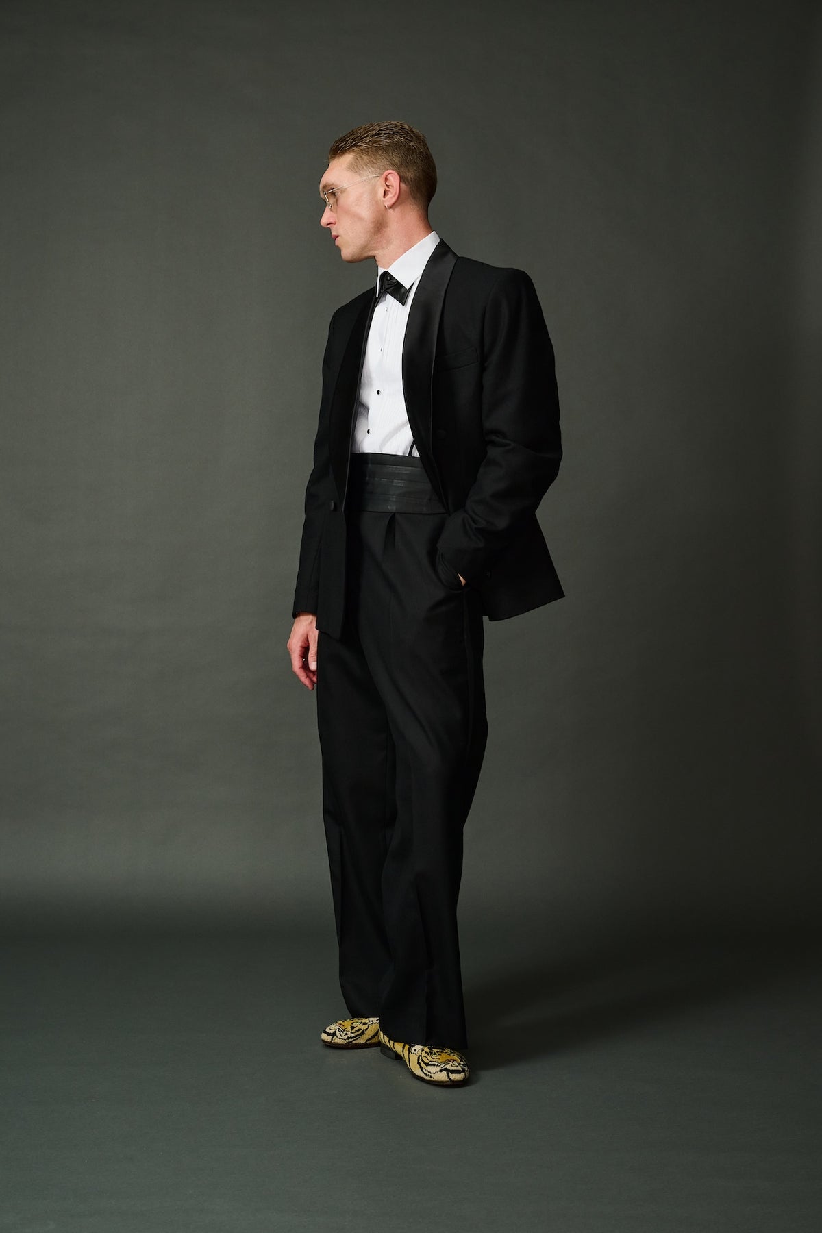 Bogart black tie tuxedo suit