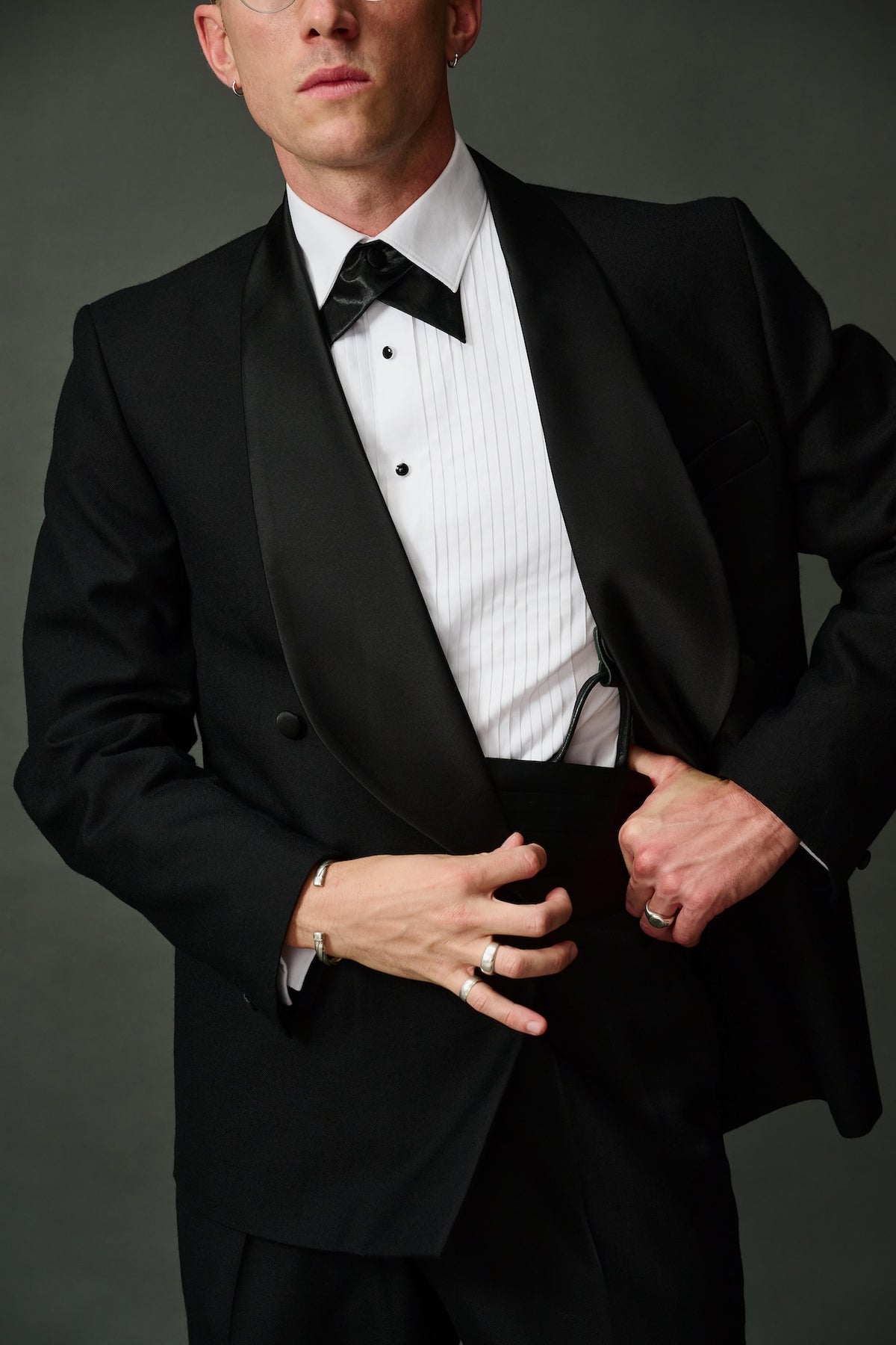 Bogart black tie tuxedo suit