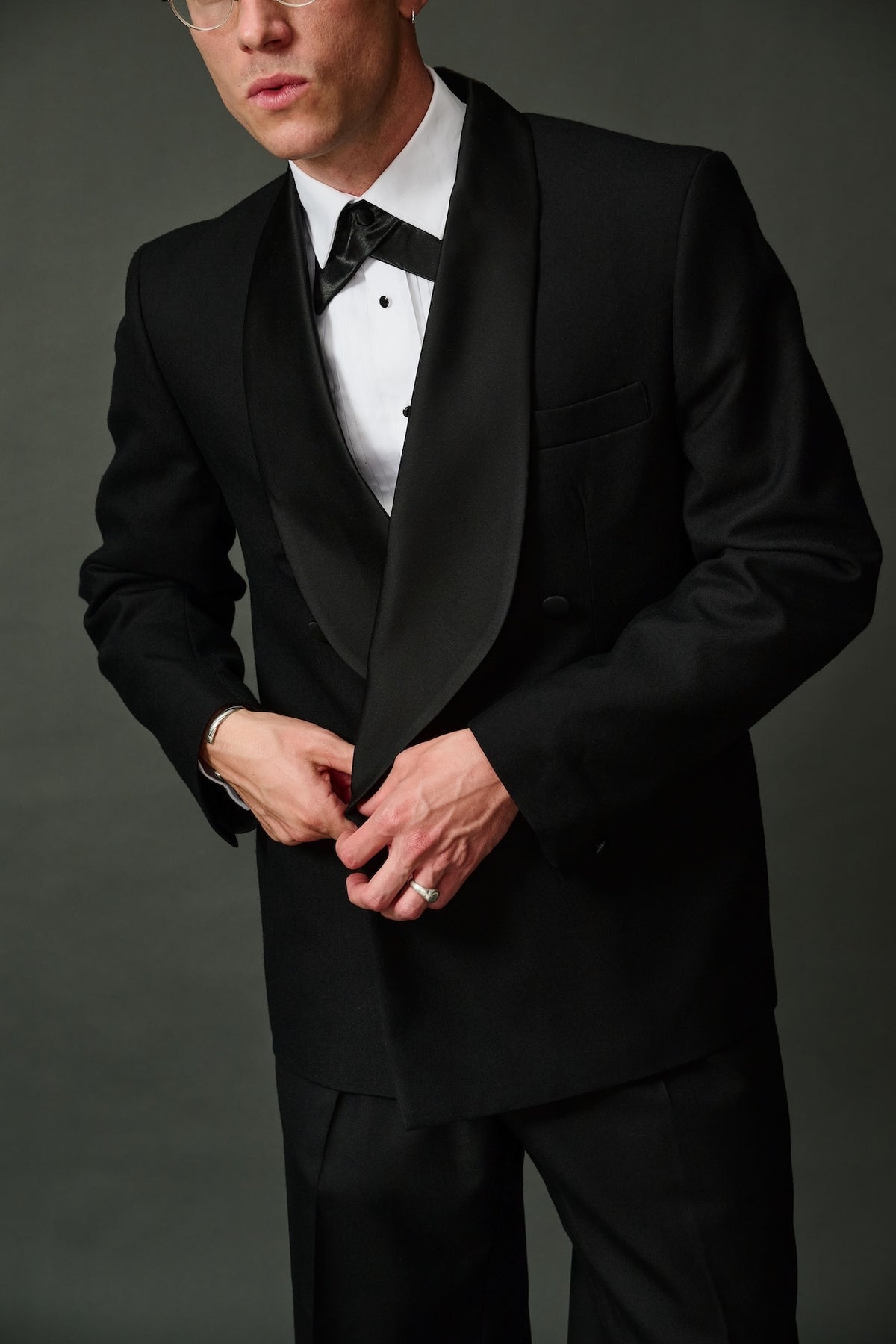 Bogart black tie tuxedo suit