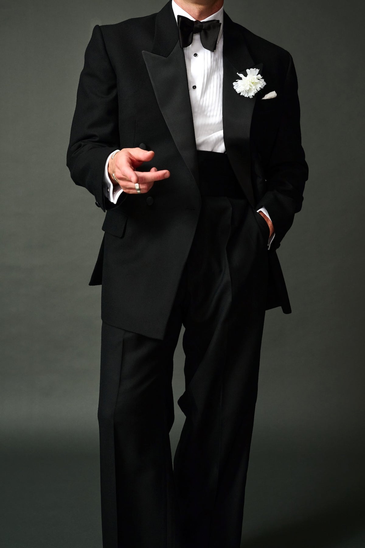 Giorgio black tie tuxedo suit