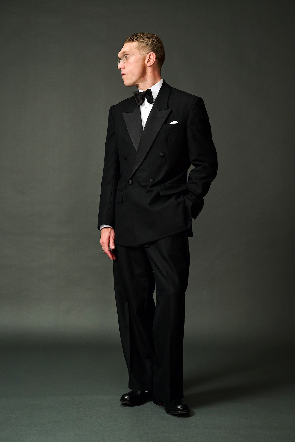 Giorgio black tie tuxedo suit