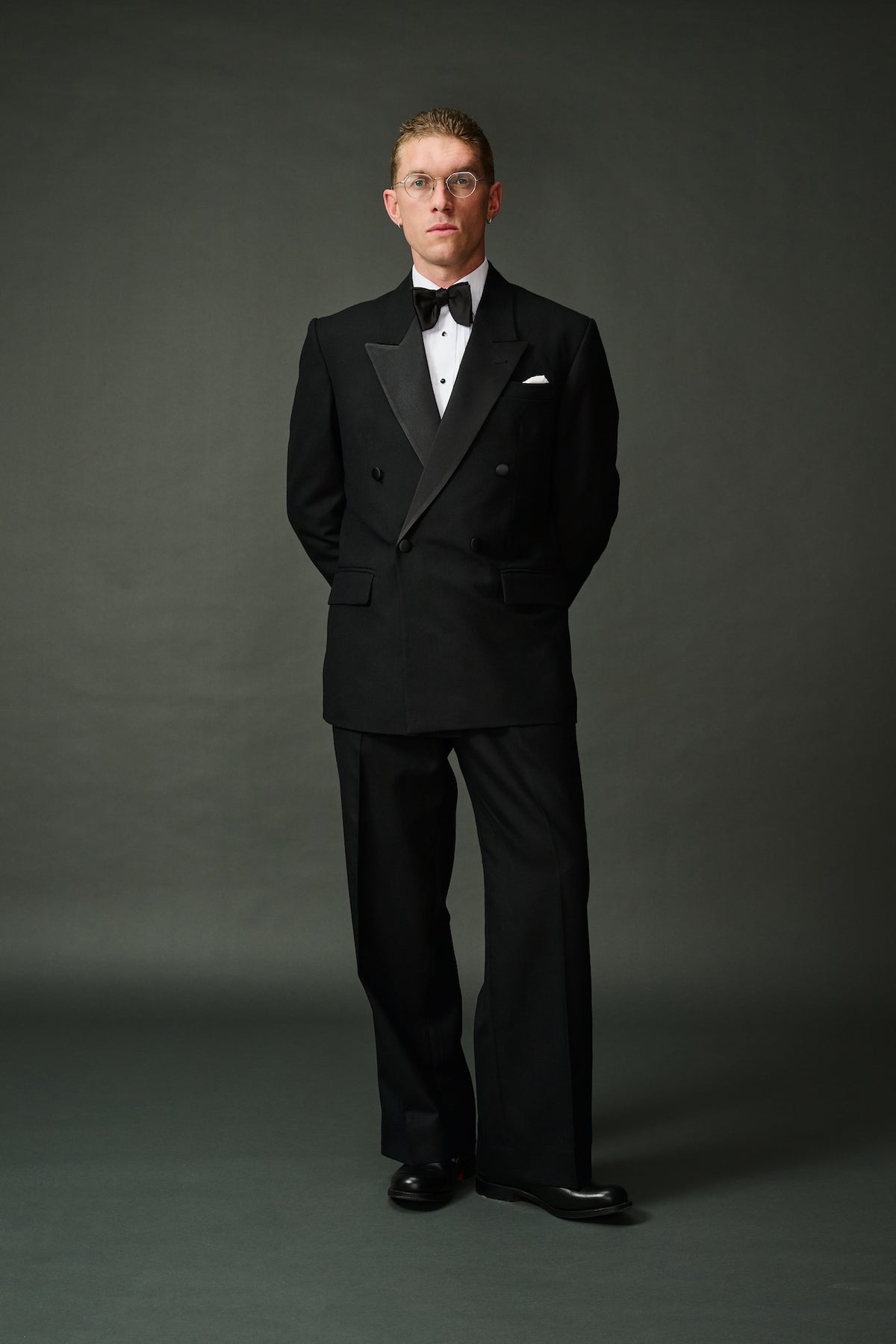 Giorgio black tie tuxedo suit
