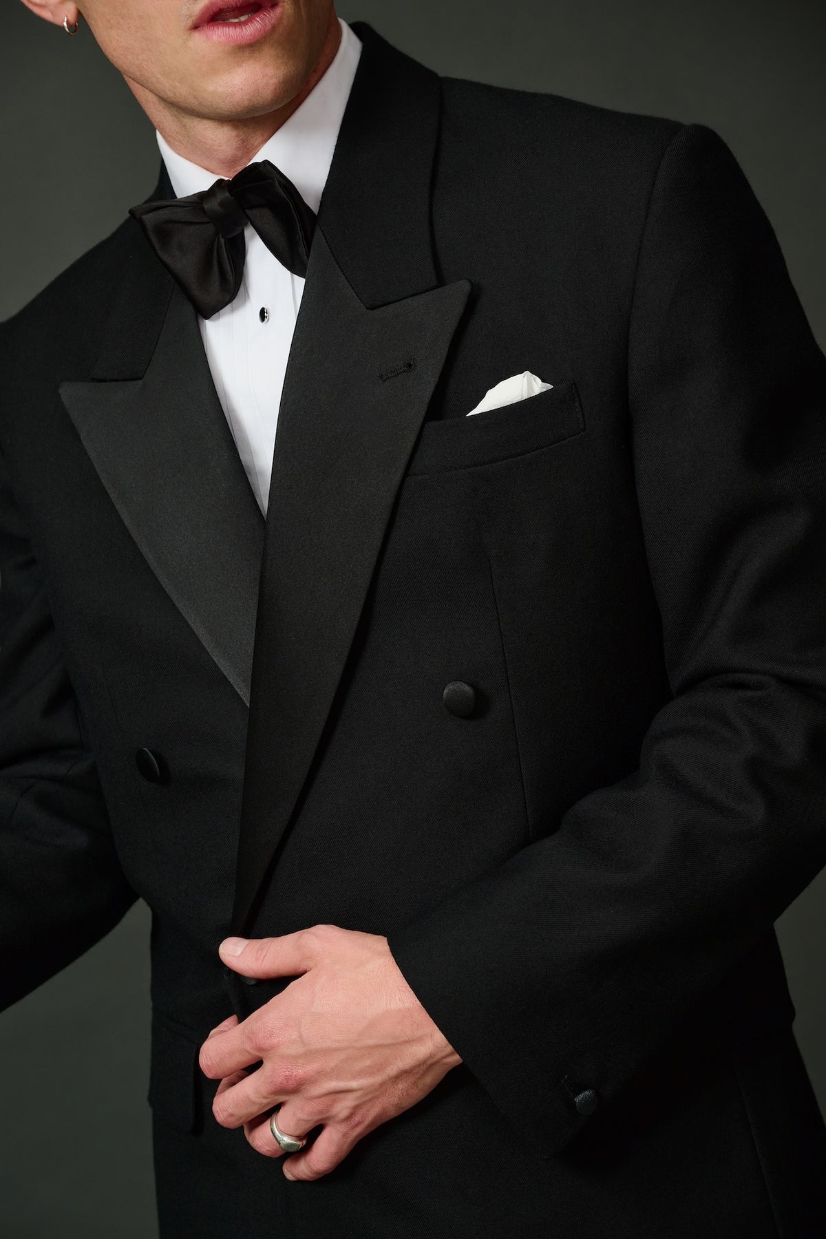 Giorgio black tie tuxedo suit