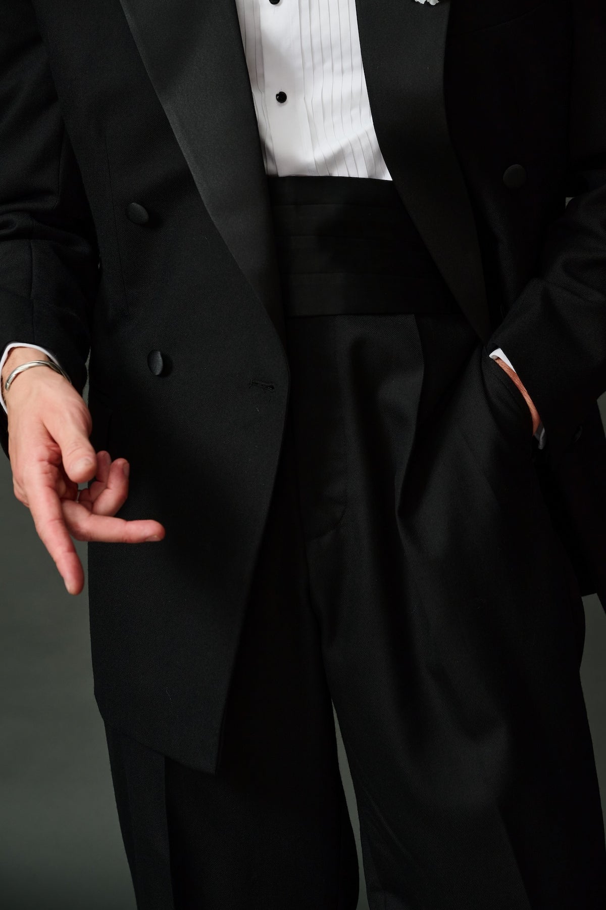 Giorgio black tie tuxedo suit