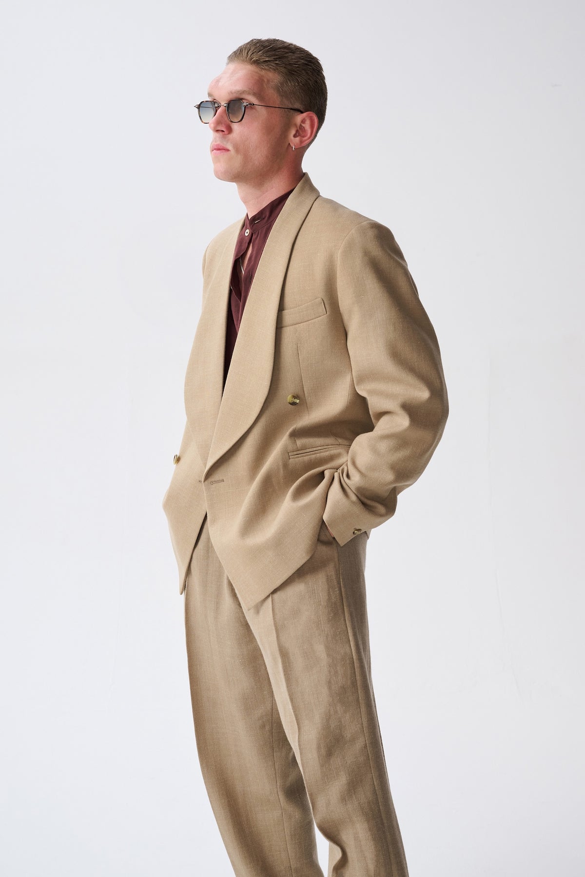 Bogart Shawl double-breasted suit