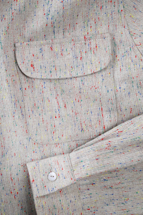 Soft greige confetti fleck shirt