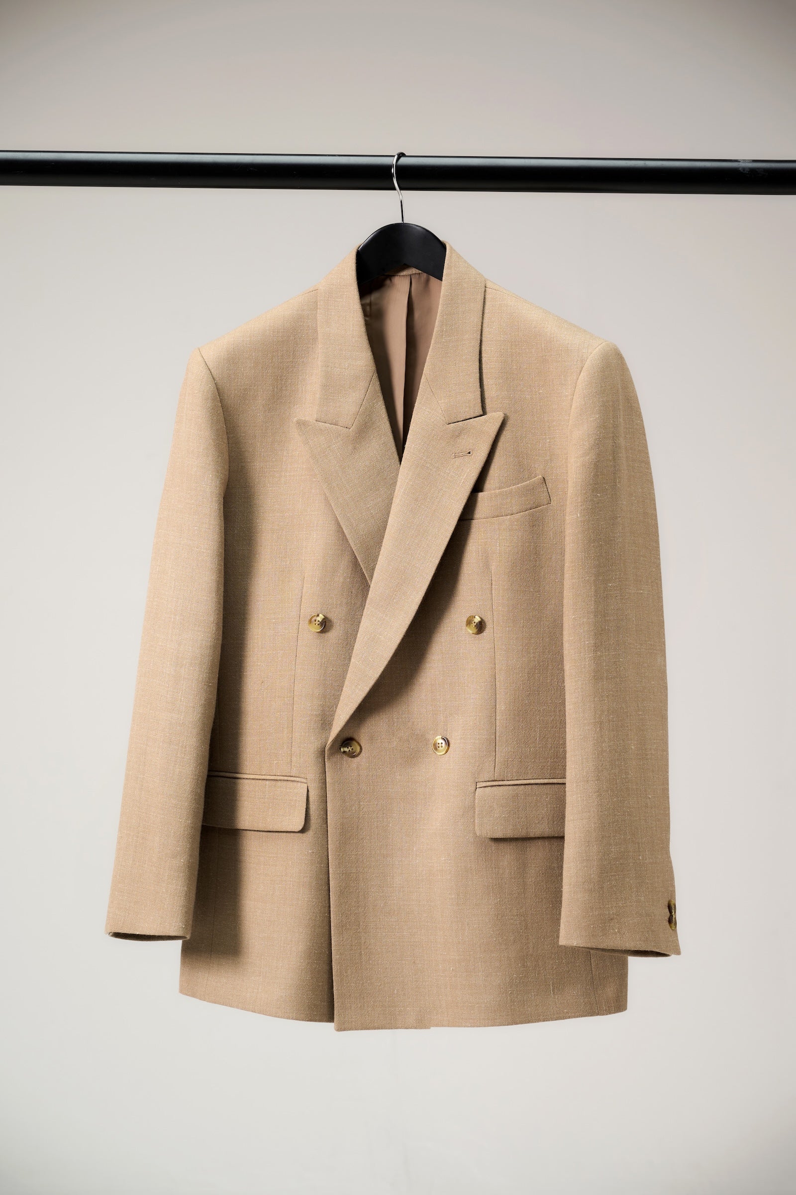 Double breasted suit jacket