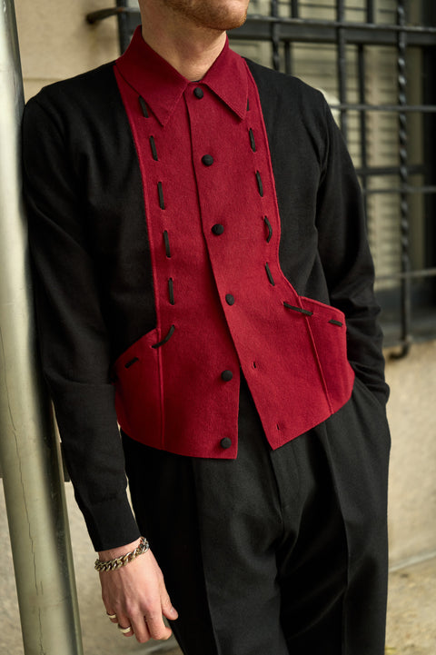 Black/red Highway knit