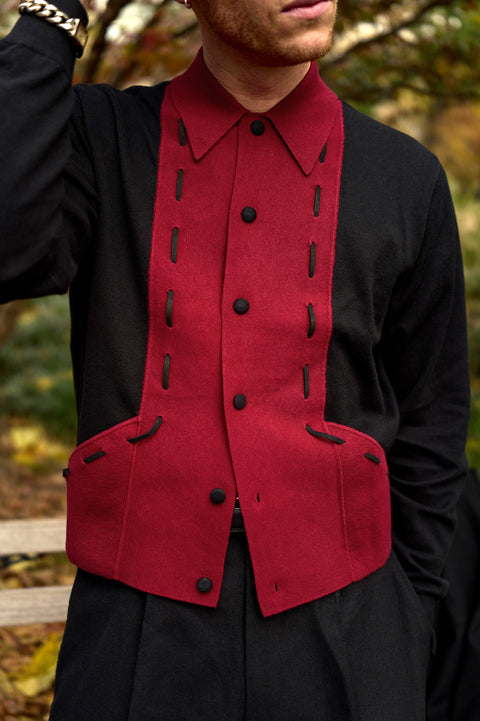 Black/red Highway knit