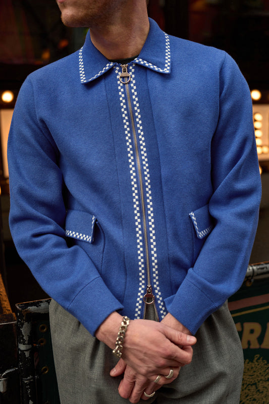 Blue temple knit