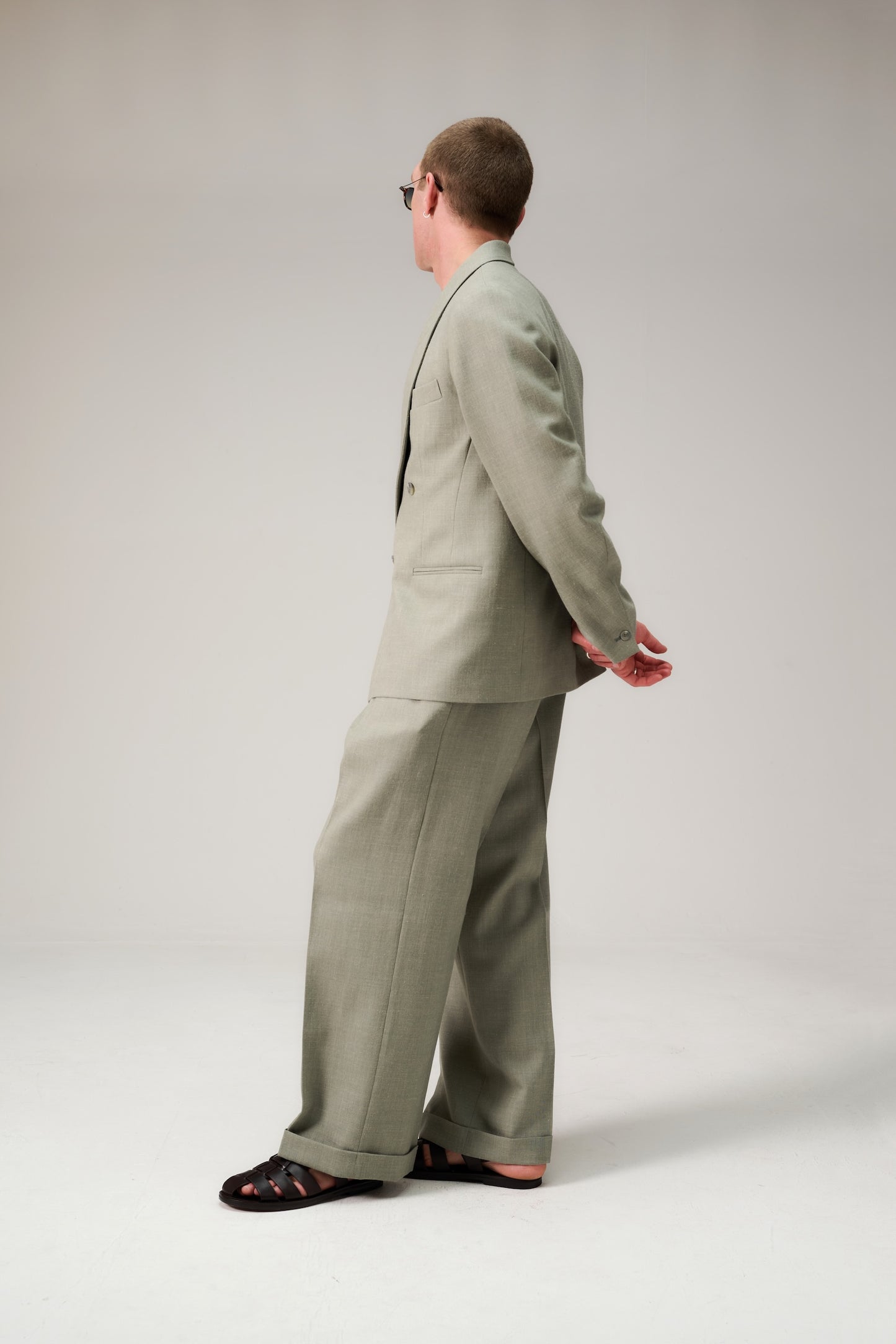 Shawl collar double breasted suit