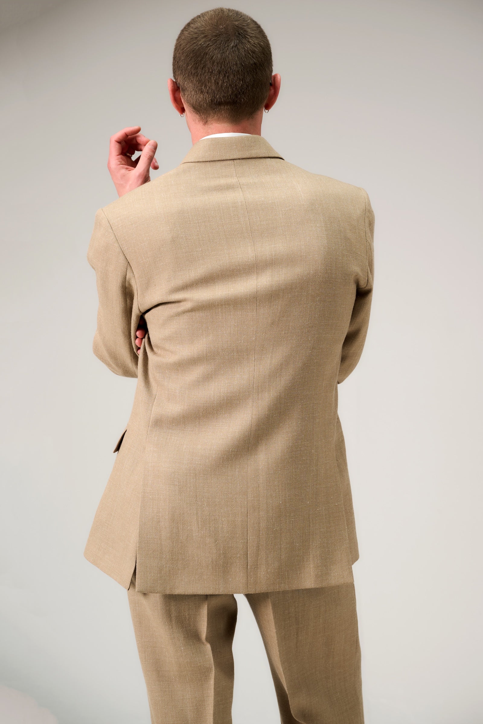 Double breasted suit jacket