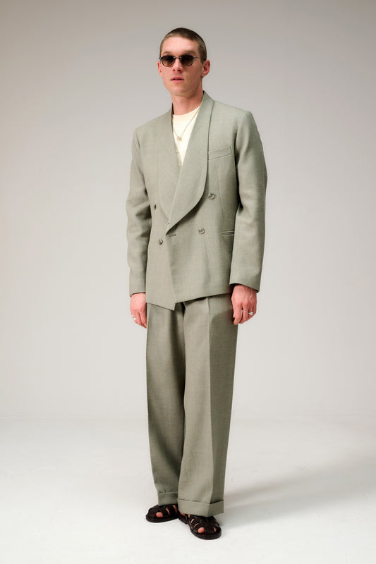 Shawl collar double breasted suit