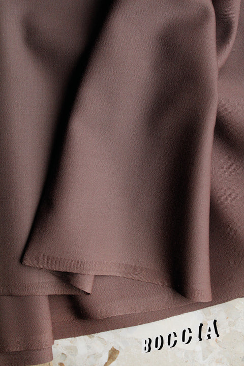 Plum taupe slinky wool suiting - TB014
