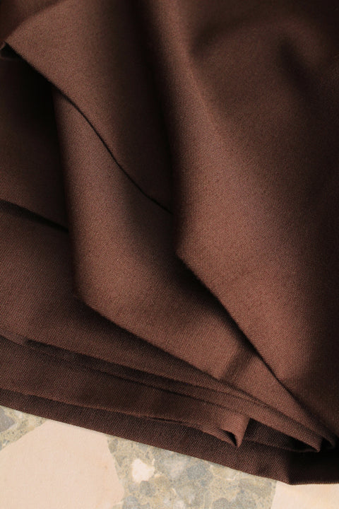 Brown dark taupe wool - TB033m