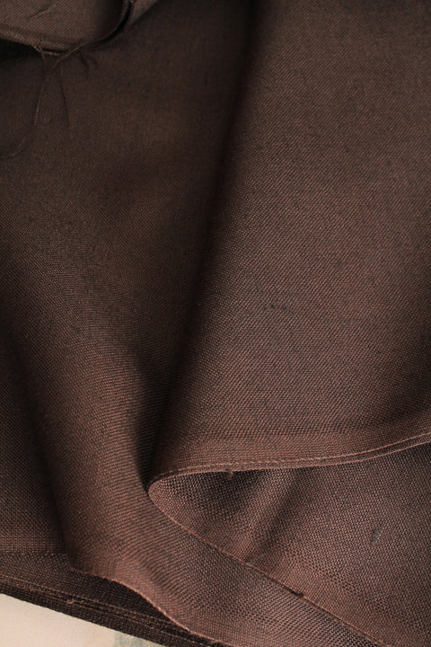 Petrol brown midweight wool - TB109m