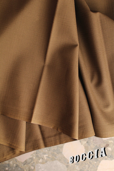 Khaki check wool - TC038