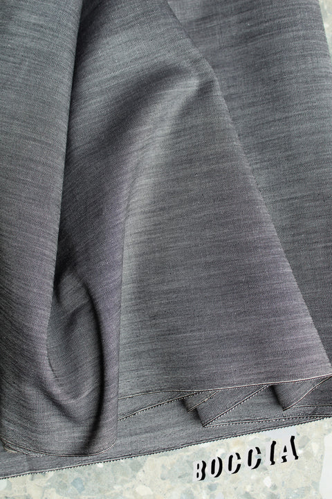 Lightweight slubby grey wool suiting - TT029m