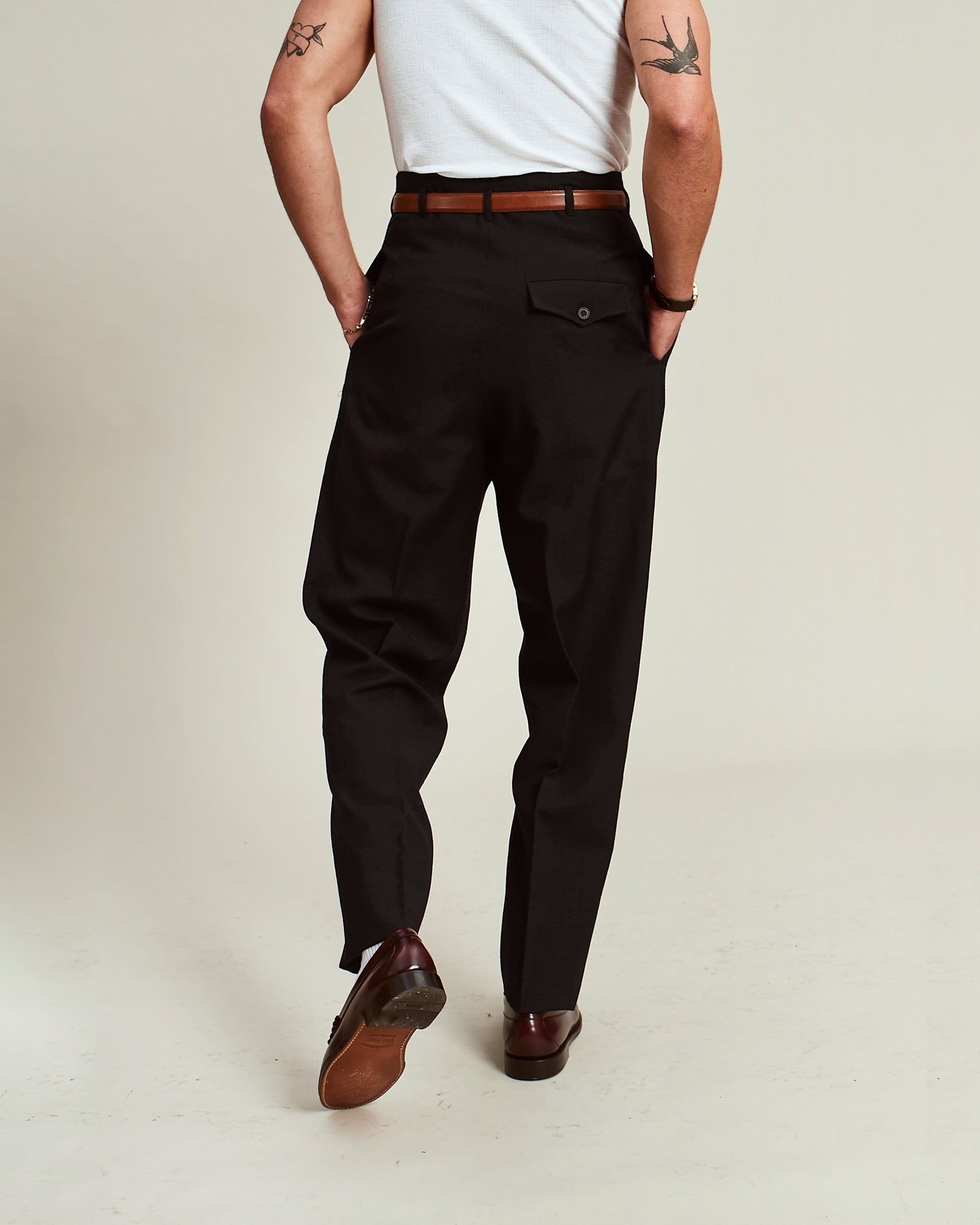 FABRIC OPTION - BLACK BRITISH WOOL