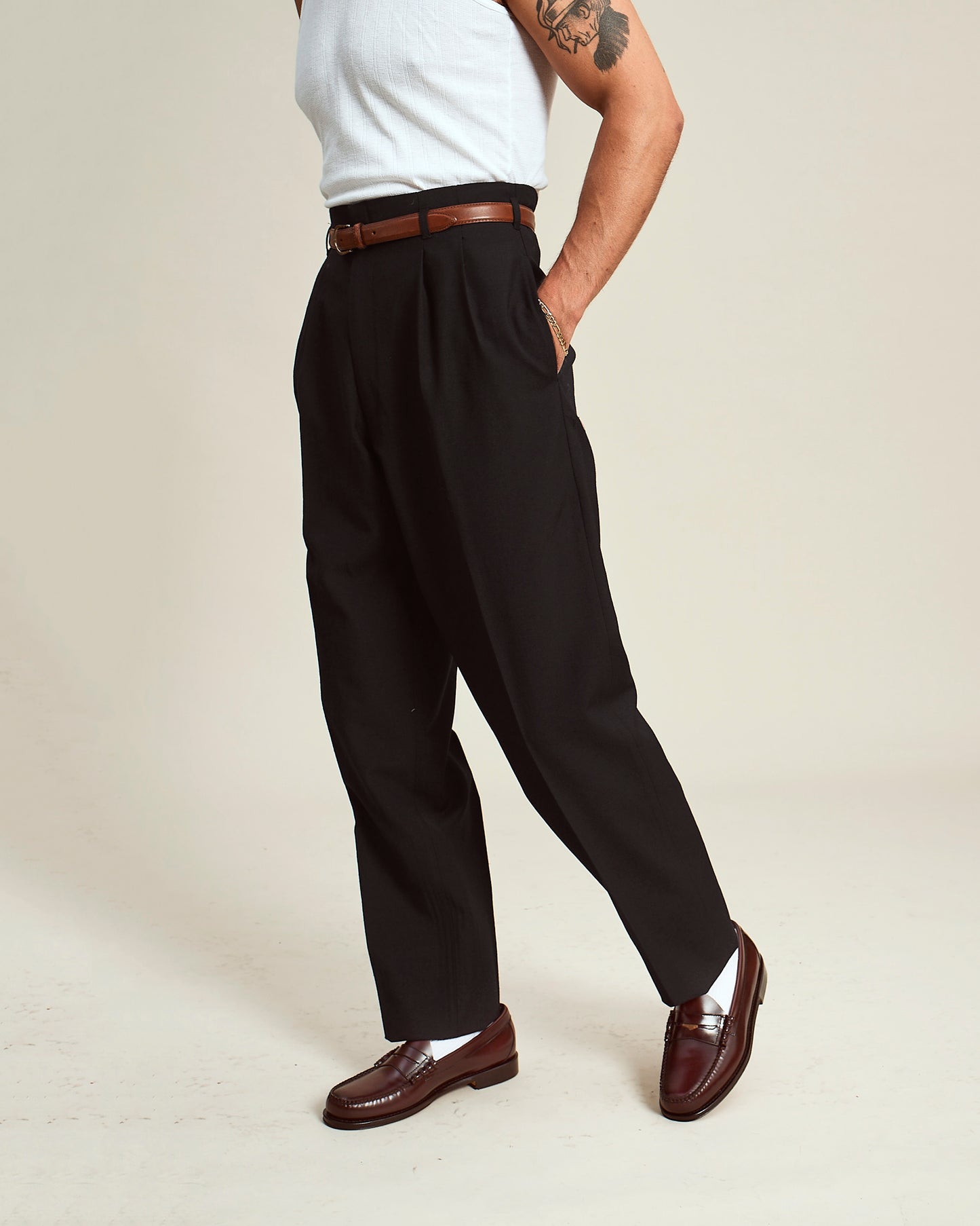 FABRIC OPTION - BLACK BRITISH WOOL