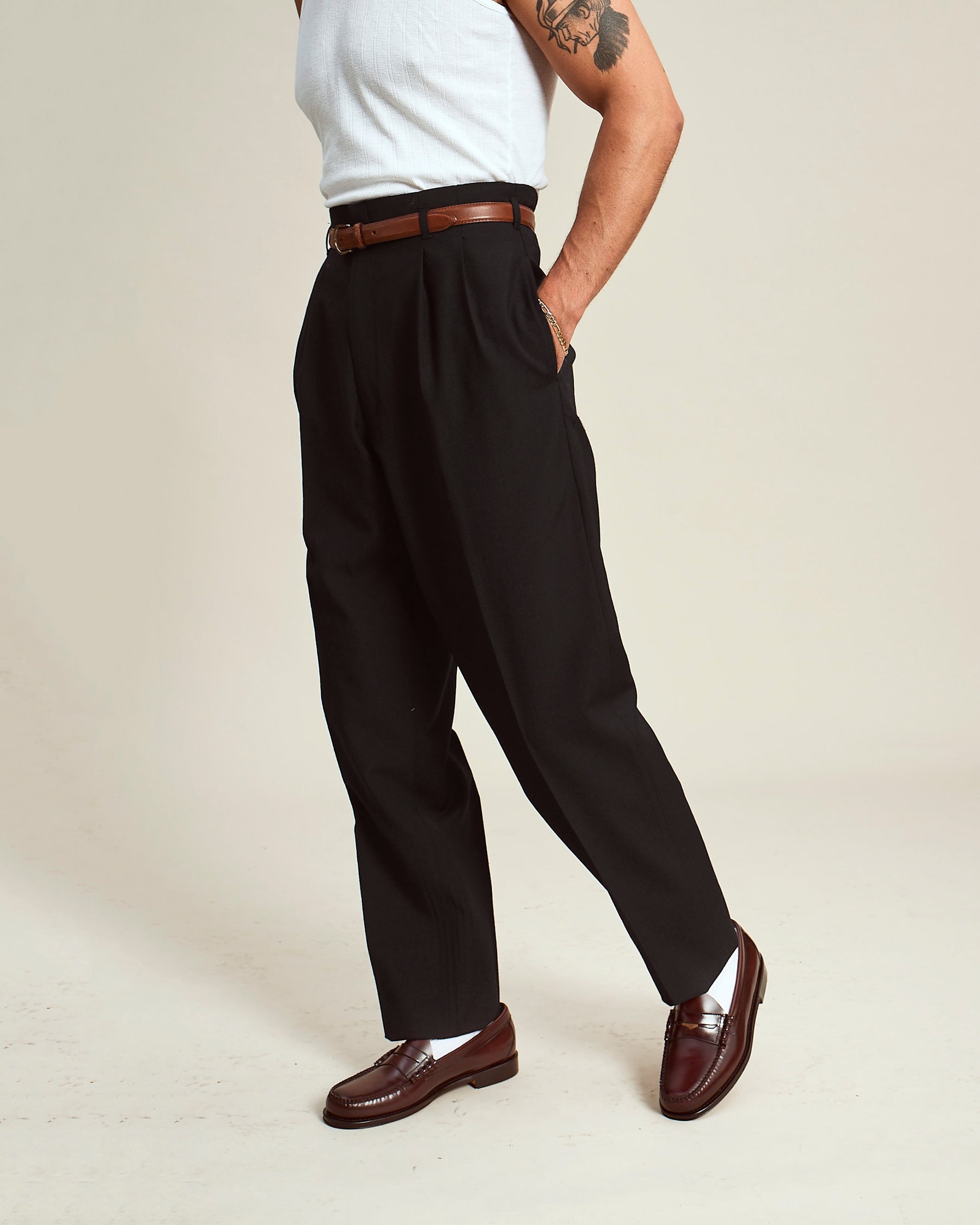 FABRIC OPTION - BLACK BRITISH WOOL