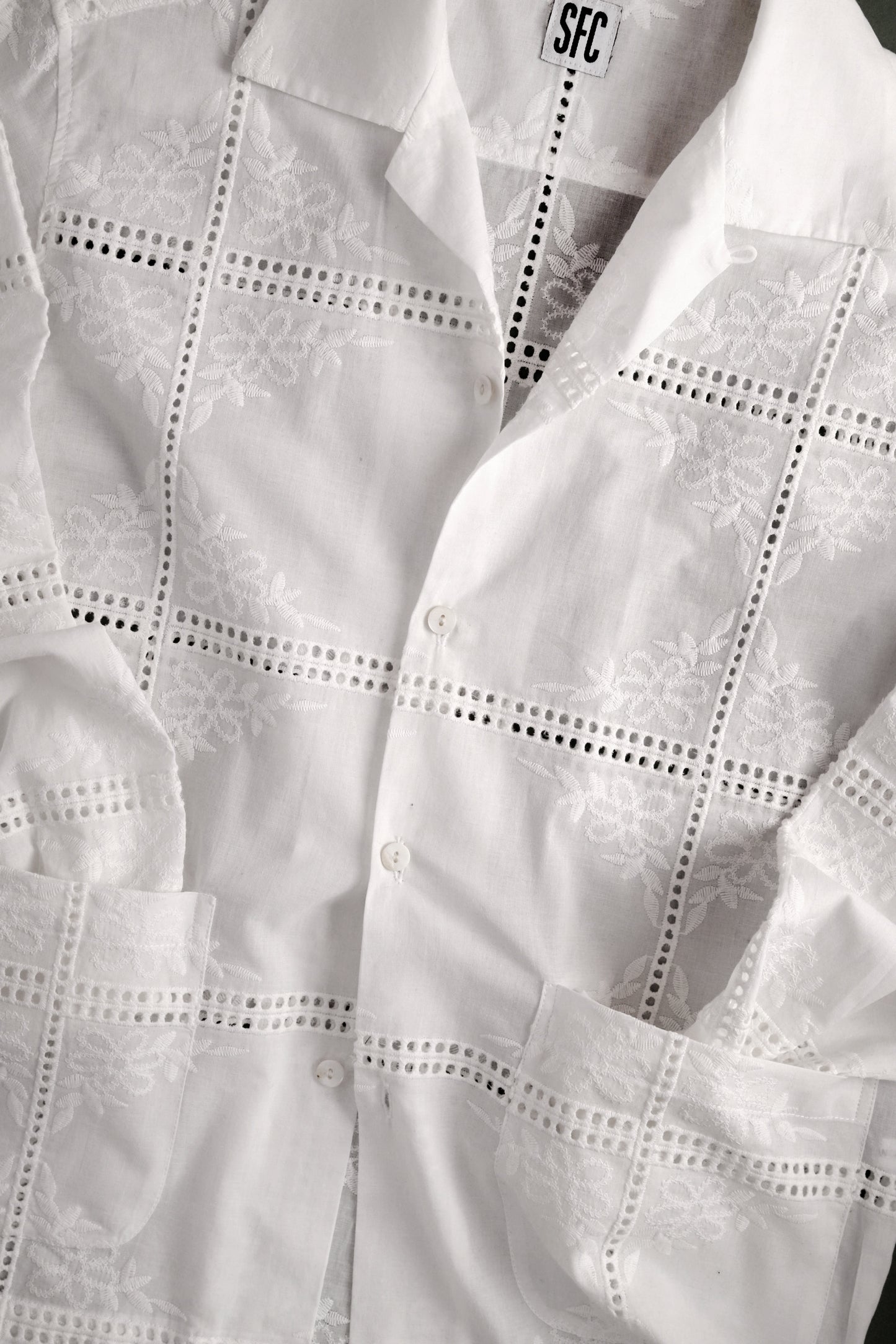 Embroidered pocket shirt