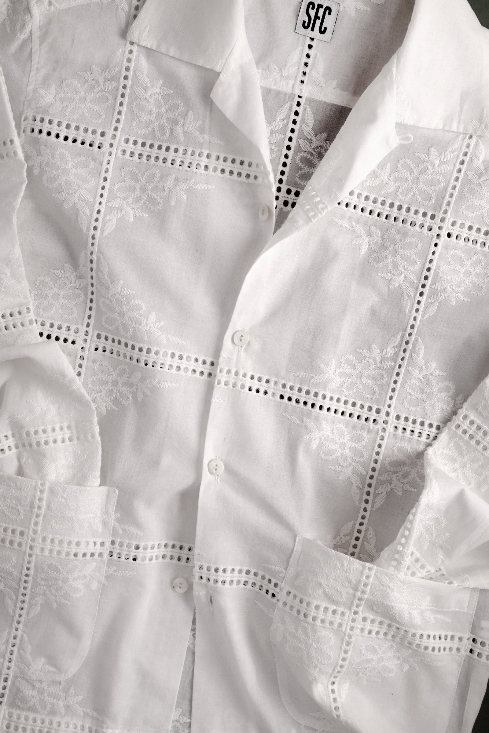 Embroidered pocket shirt