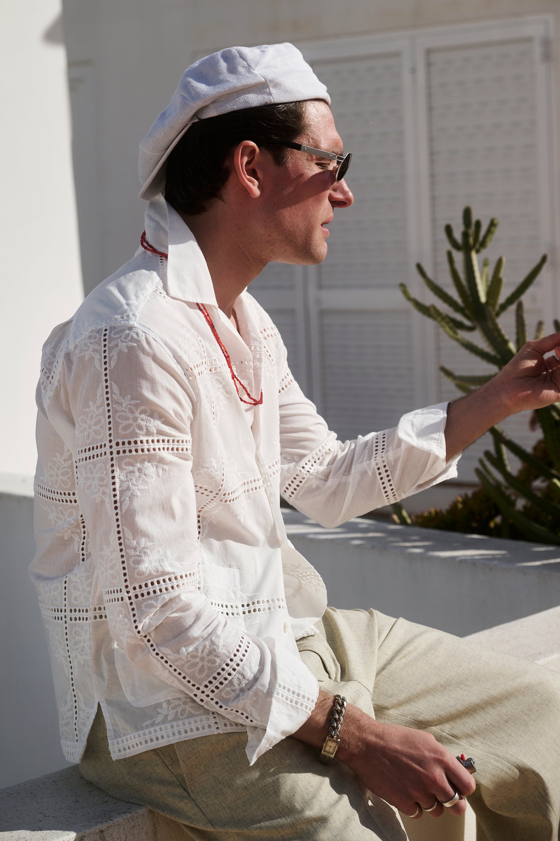 Embroidered pocket shirt