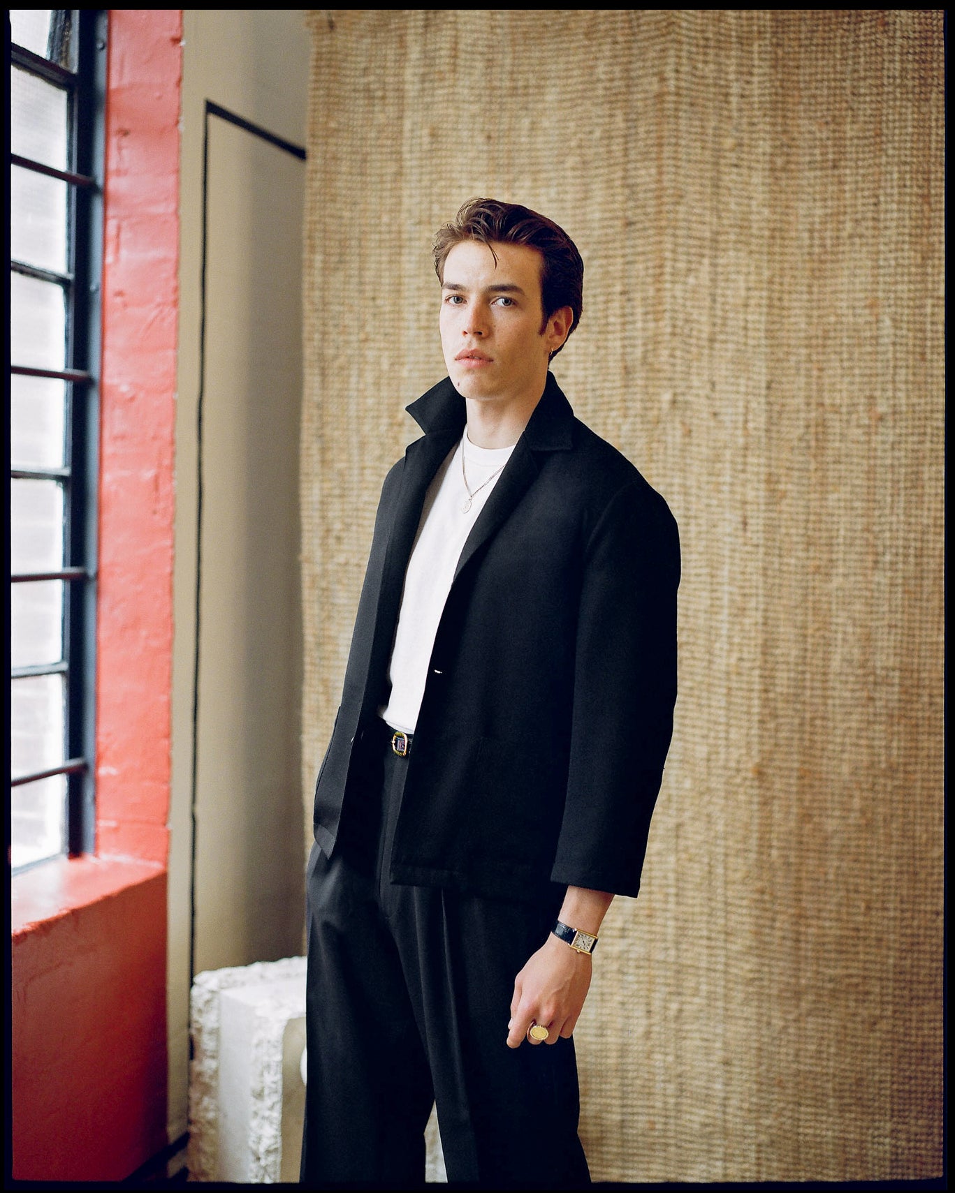FABRIC OPTION - BLACK BRITISH WOOL 