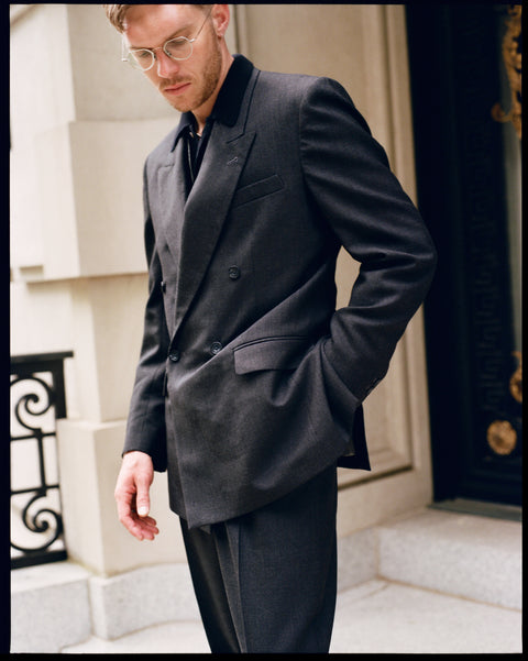 Double-Breasted Wool Tuxedo Coat - Men - Ready-to-Wear