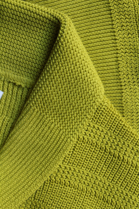 Giallo Cromo shawl neck knit top